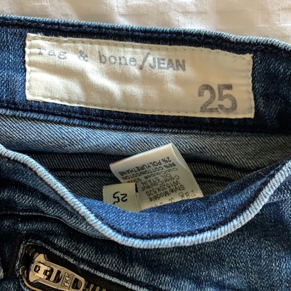 Rag & Bone "Oil Stain" ankle zipper skinny jeans - Picture 2 of 6